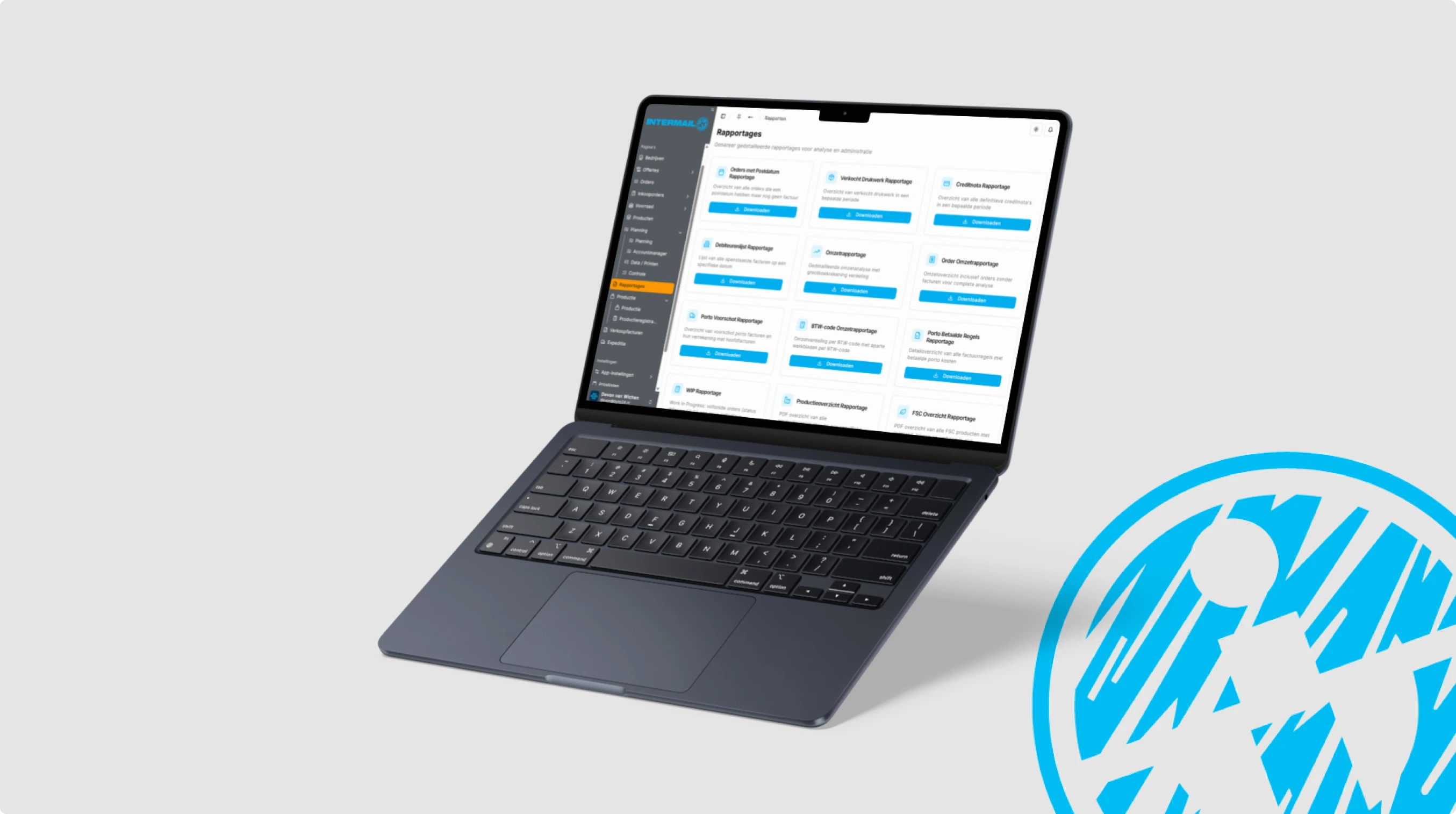 Het dashboard van Intermail